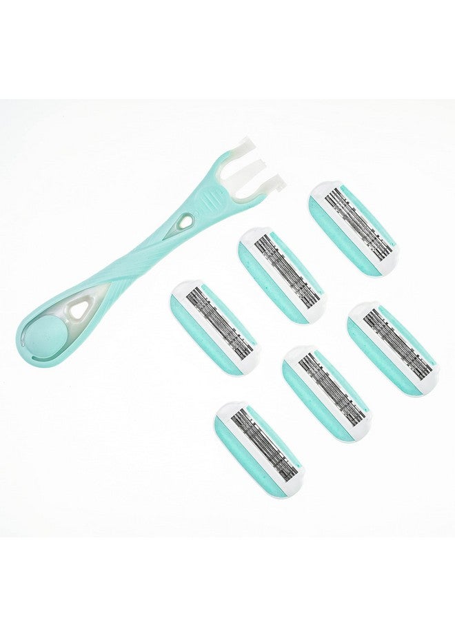 About Face Bout Face Body Kai Complete 4Blade Shaving System For Women; Minimizes Nicks & Cuts; Contains 9 Refill Cartridges & 2 Reusable Handles 1 Count (Pack Of 1) - Image 5