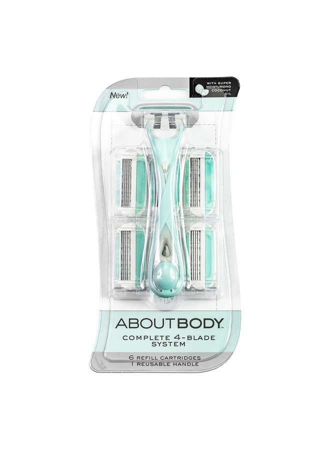 About Face Bout Face Body Kai Complete 4Blade Shaving System For Women; Minimizes Nicks & Cuts; Contains 9 Refill Cartridges & 2 Reusable Handles 1 Count (Pack Of 1) - Image 2
