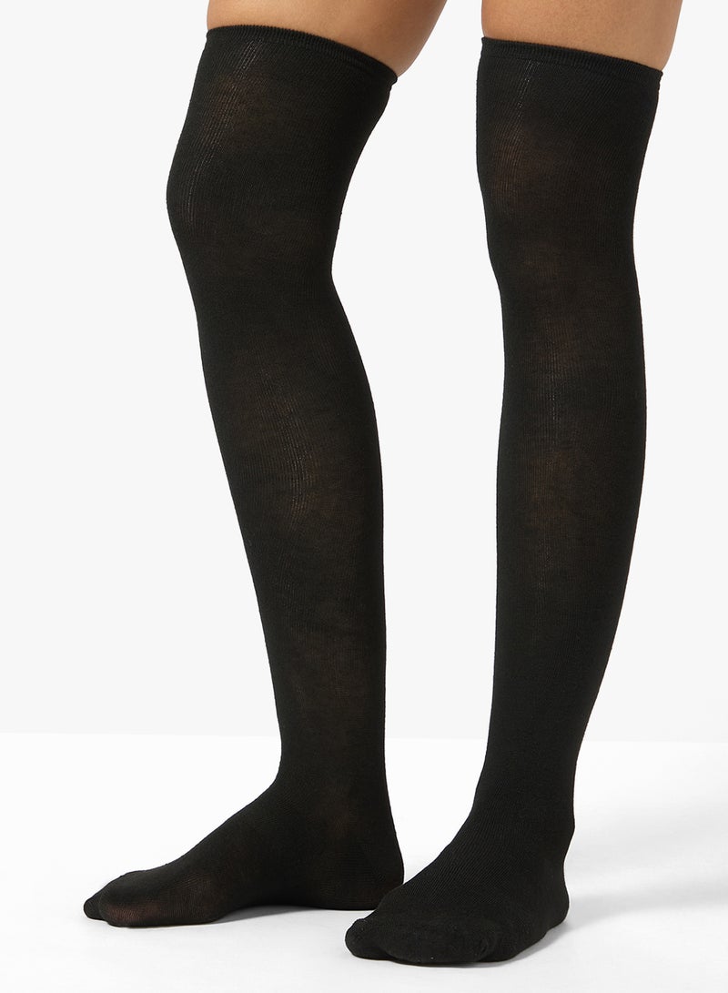 Ginger Over The Knee Solid Socks - Image 1