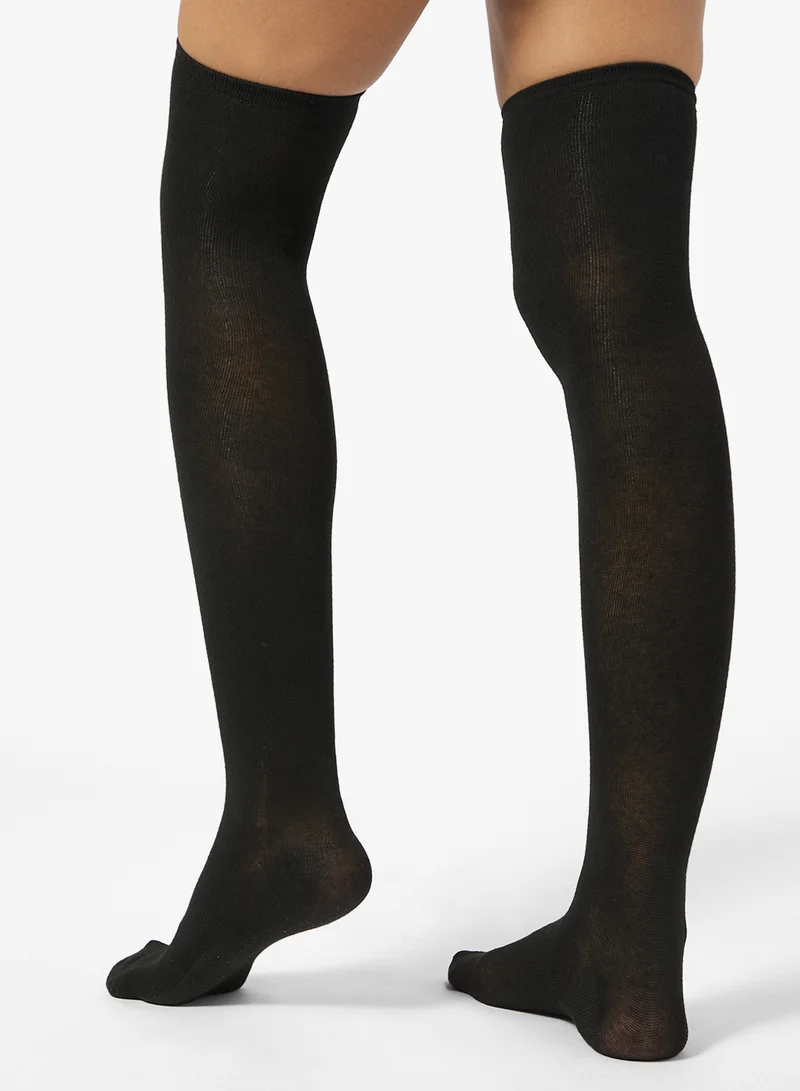 جينجر Over The Knee Solid Socks