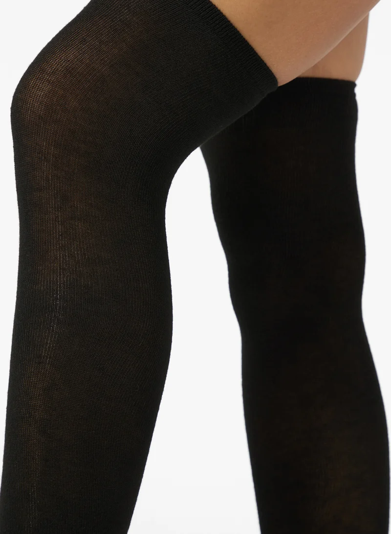 Ginger Over The Knee Solid Socks