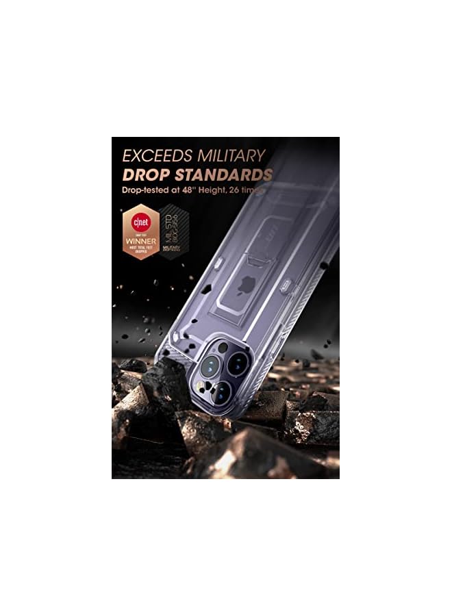 سوبكيس حافظة يونيكورن بيتل برو لهاتف آيفون 14 برو ماكس 6.7 بوصة، مع واقي شاشة مدمج ومسند ومشبك حزام وحافظة متينة شديدة التحمل - Image 3