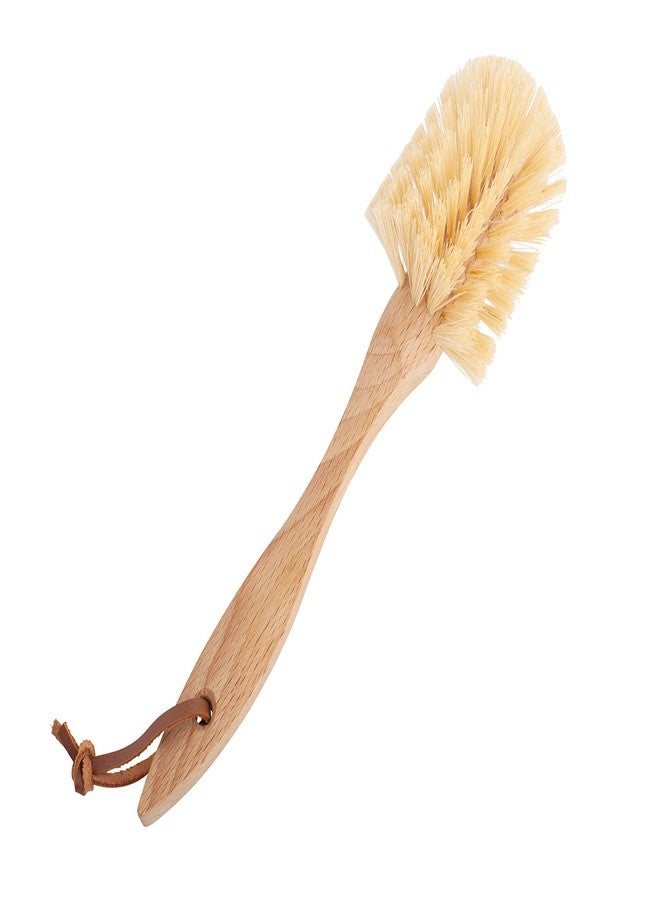 Redecker Tampico Fiber Dish Brush with Oiled Beechwood Handle, Set of 2, 10-3/8-Inches - Image 3
