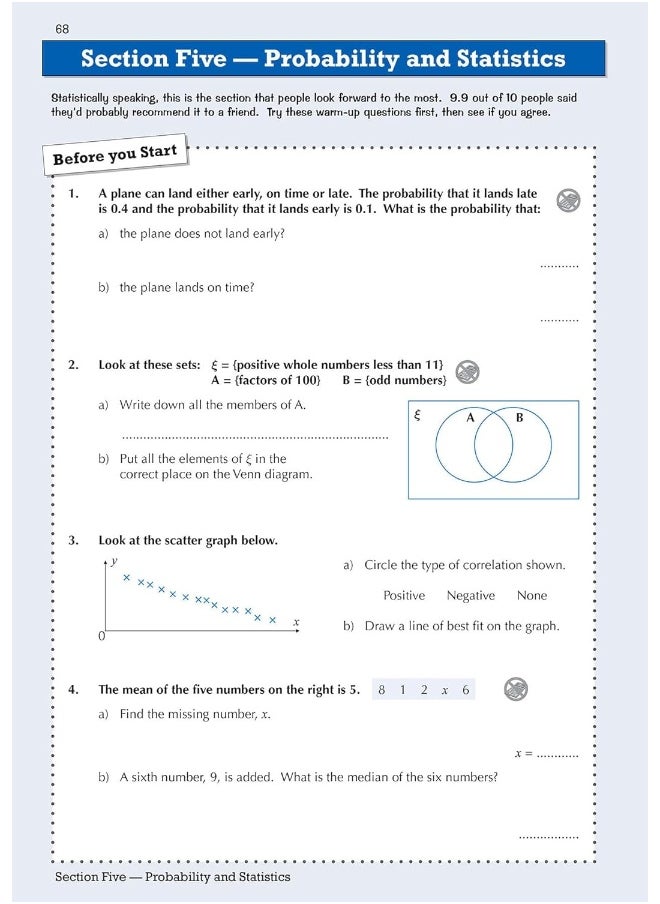 null - New KS3 Maths Year 9 Targeted Workbook (with answers) (CGP KS3 Maths) - Image 1