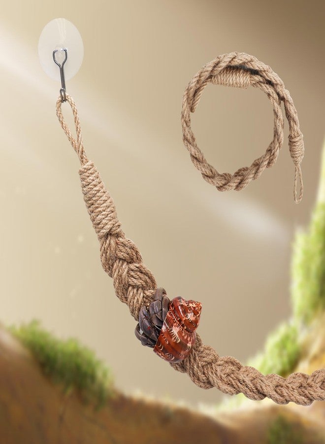 Neeenn Hermit Crab Climbing Toys, Reptile Rope Ladder Supplies, Tank Aquarium Terrarium Vines Accessories, Habitat Decor for Lizards Geckos Snakes Bearded Dragon - Image 1