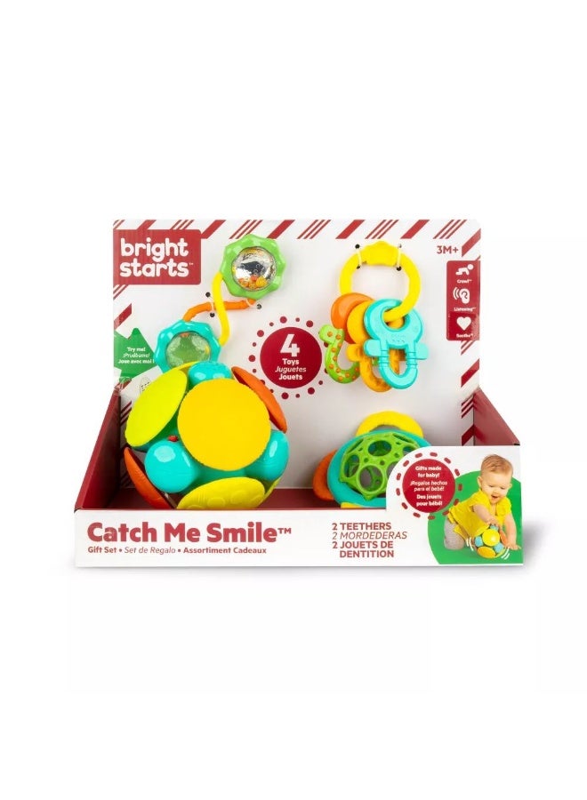 Bright Starts مجموعة هدايا لعبة Catch Me Smile (4 قطع) - Image 1