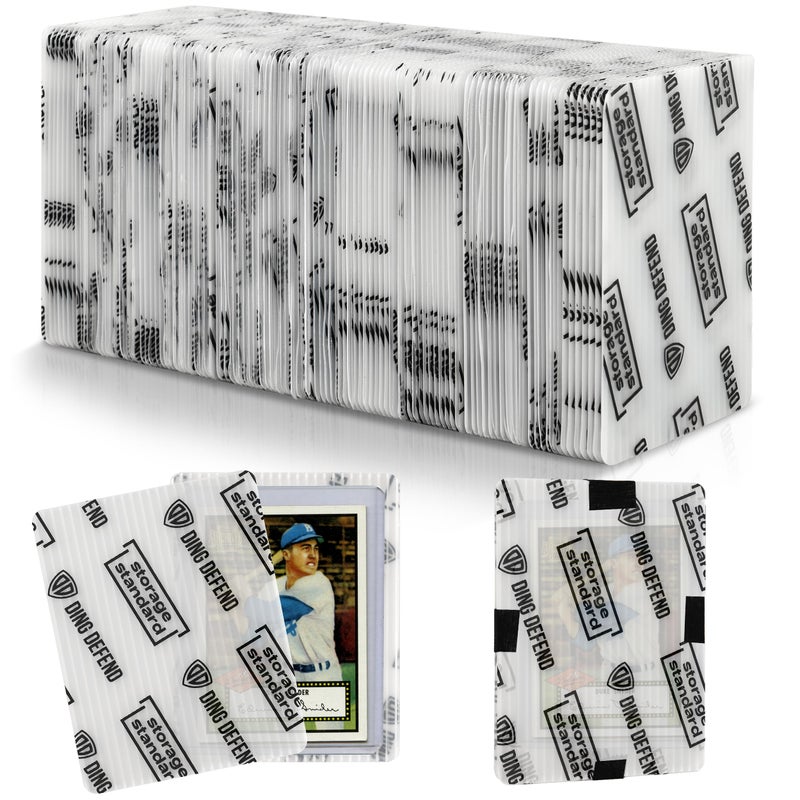 Storage Standard Trading Card Shipping Protectors Premium Ultra Strong Plastic Inserts 110 Pack 35 x 45 - Image 2