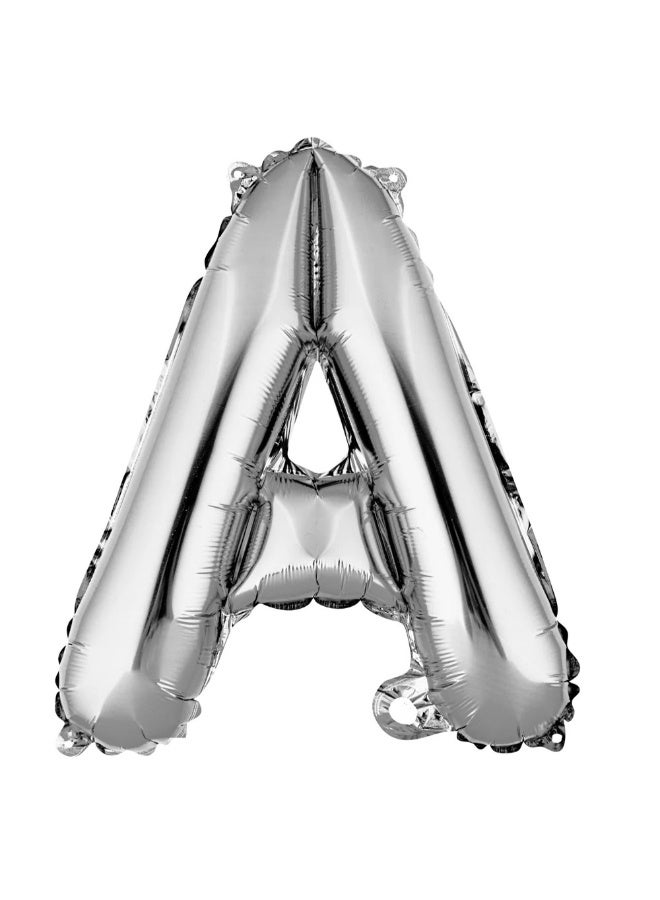 حديقة الألعاب بالون الحرف A الفضي العملاق  من الفويل والهيليوم بالون مايلار مفرد كبير مستلزمات زينة حفلة عيد ميلاد وحفل استقبال المولود - Image 1
