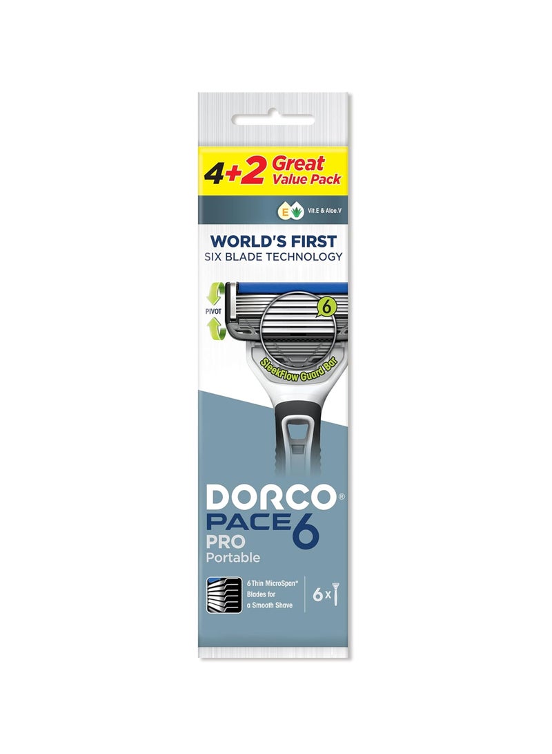 DORCO Pace6 Pro Men Portable Razor - Image 1