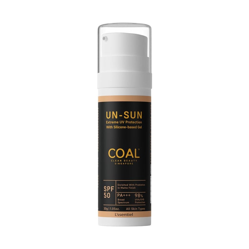 COAL CLEAN BEAUTY COAL Clean Beauty UnSun SPF 50 PA Sunscreen with Probiotics UVAUVB AntiAgeing Blue Light Protection Water Resistant Men Women All Skin types 30g - Image 1