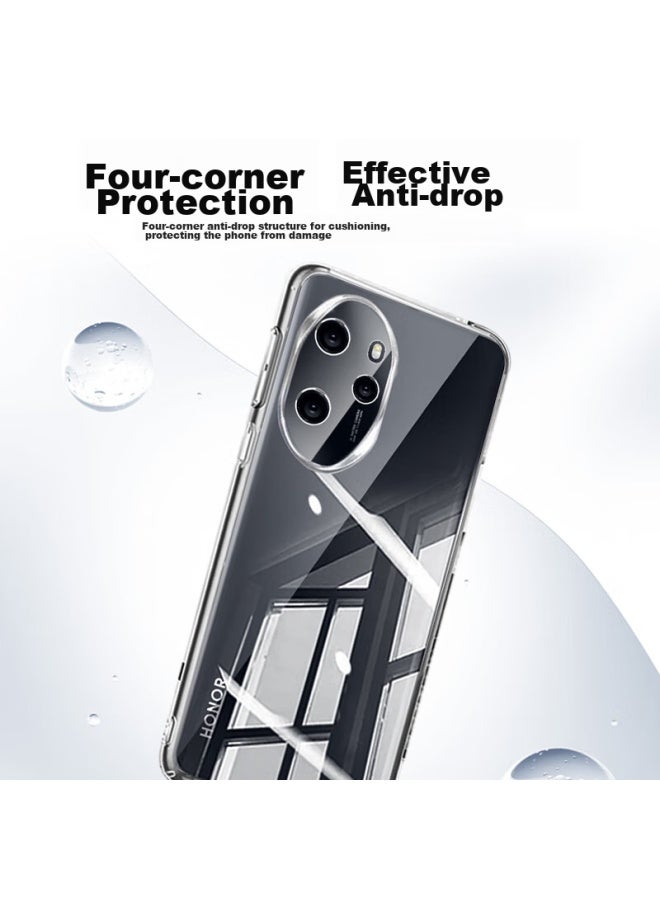 Koolife Case For Honor 100 Pro, Protective Cover For Huawei Honor 100 Pro, Full Lens Protection, Simple Skin-friendly Transparent Soft Shell, Fingerprint-resistant Back Cover - Image 2