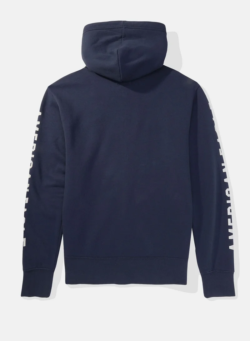 American Eagle Graphic Zip Through  Hoodie