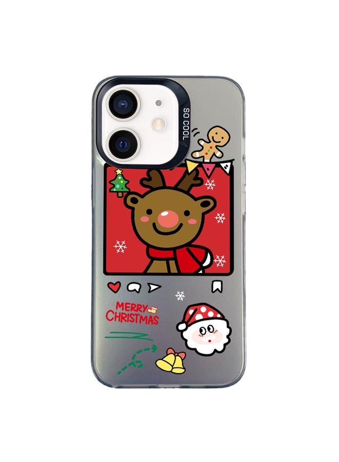 اس-توب جراب لهاتف iPhone 12 من سلسلة Christmas Series PC بغطاء كامل ونمط هاتف - Image 1