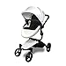 Anivia Luxury Baby Doll Stroller for 18  20 Girl Dolls  Doll Stroller with Folding Canopy Mute Wheels and 2 Storage Baskets Easy to Assemble - Image 4