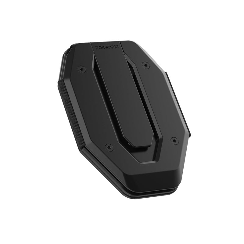 Rokform - Fuzion Magnetic Aluminum Wallet with Stand, Designed for Mag Safe Compatible Phone Cases (Black) - Image 1