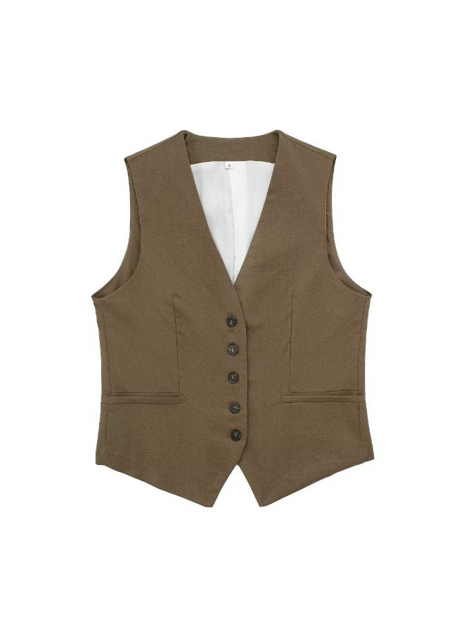 Shougu New Fashionable Casual Women's Suit Vest - Image 1