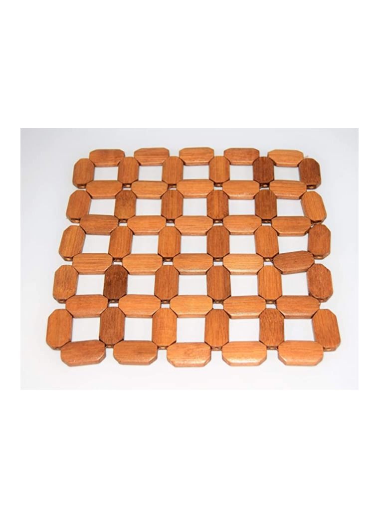 Wooden coaster for table protection, stylish hot water holder HAKH004 - Image 1