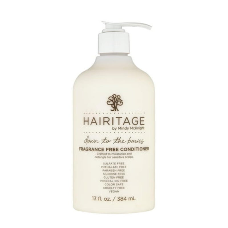 Hairitage Down to the Basics Fragrance-free Conditioner Formulated with Chamomile + Sunflower Seed Oil - Ultra-Mild + Moisture Rich - For Sensitive Scalps - No Artificial Perfumes, 13 oz - Image 1