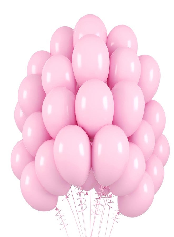 RUBFAC 120pcs Pastel Pink Balloons 12 Inches Latex Balloons, Matte Light Pink Balloons for Birthday Baby Shower Graduation Anniversary Wedding Party Supplies Garland Arch Decoration - Image 1