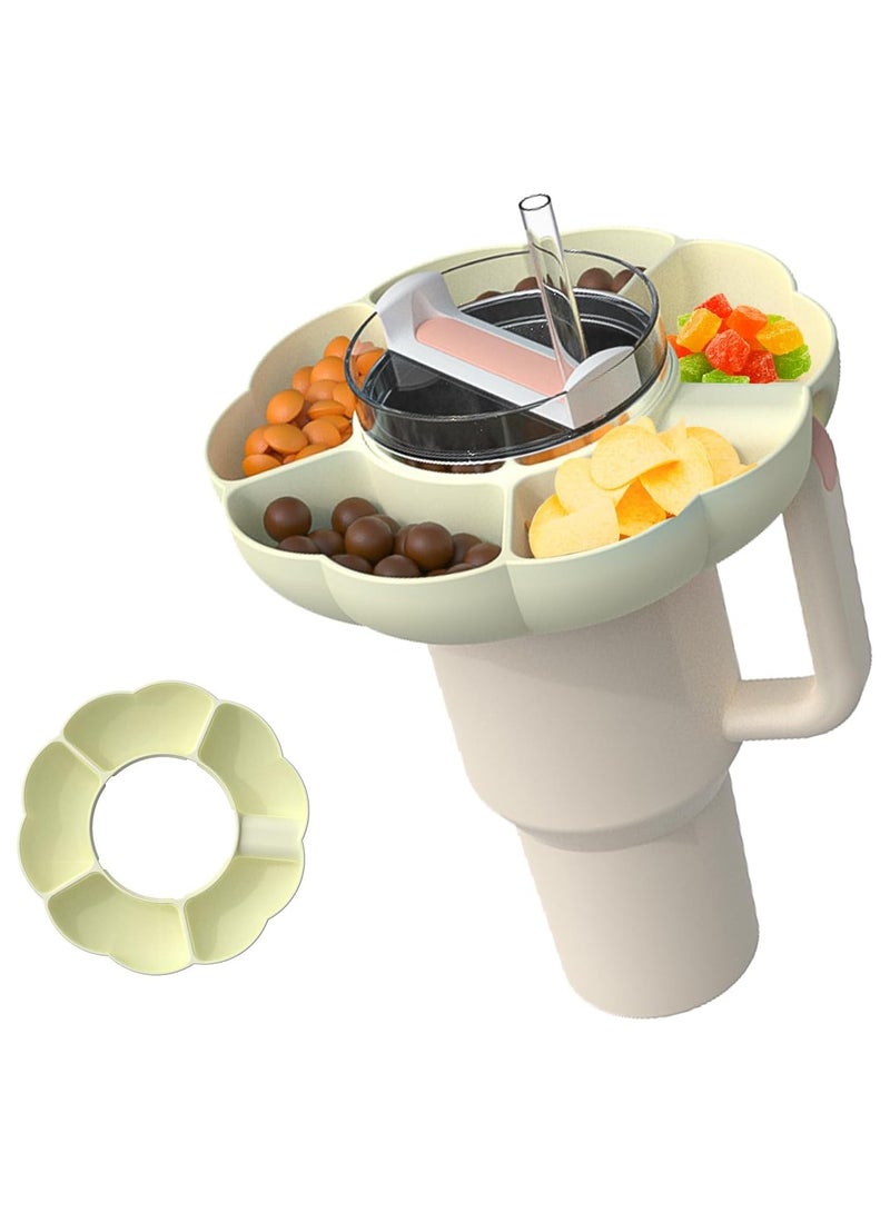 Hihonor Snack Bowl for Stanley Cup, Reusable Silicone Snack Ring Compatible with Stanley Quencher H2.0 40oz Tumbler with Handle, Cute Water Bottle Accessories  - Image 1