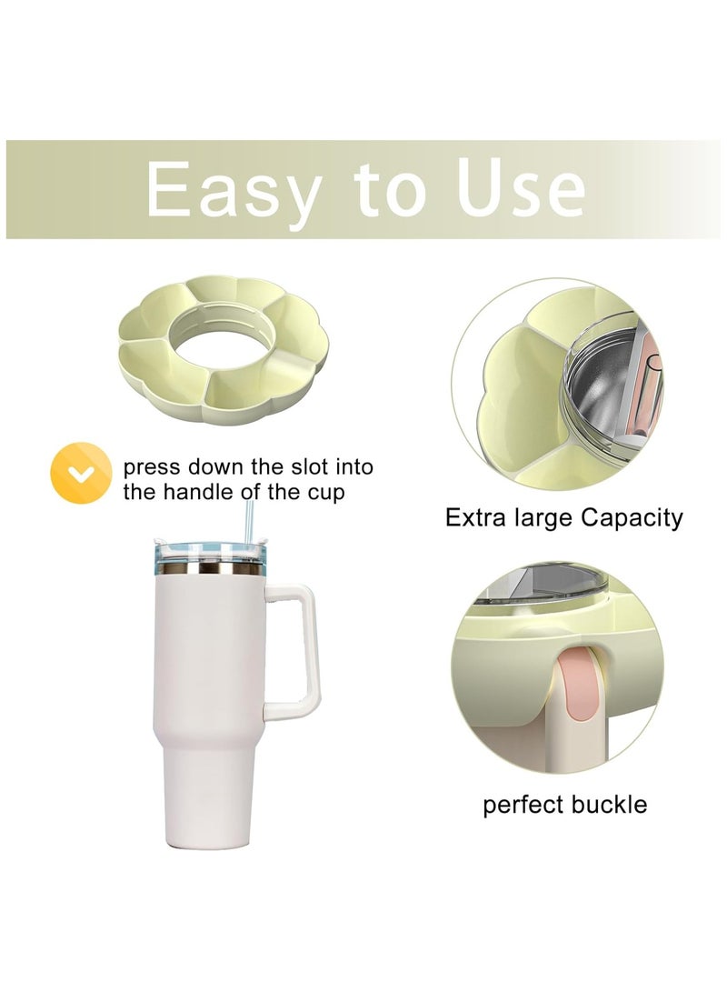 Hihonor Snack Bowl for Stanley Cup, Reusable Silicone Snack Ring Compatible with Stanley Quencher H2.0 40oz Tumbler with Handle, Cute Water Bottle Accessories  - Image 4