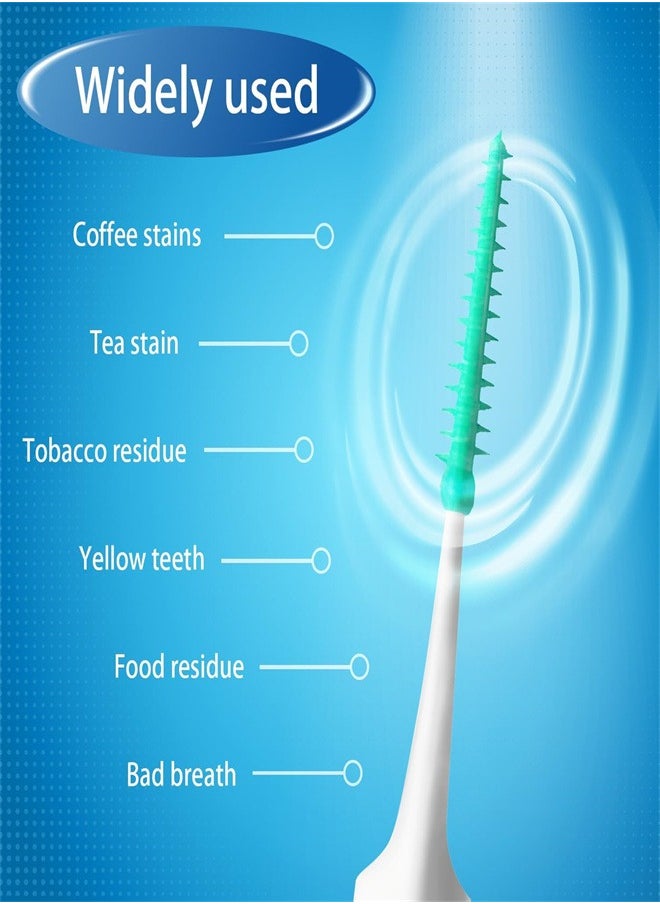 Generic - Dual-Use Interdental Brushes, 100pcs Soft Doothpicks Between Teeth Brush Portable Floss Picks Tooth Pick Brushes Teeth Brush Picks for Braces Oral Cleaning - Image 1