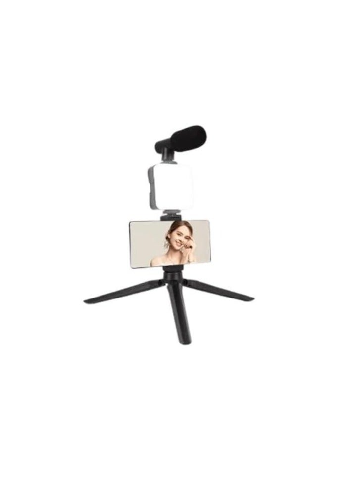 Video Recording Kit – Stable LED Light, Remote Control & Microphone – Perfect for Professional Video Recording & Daily Content Creation - Image 1