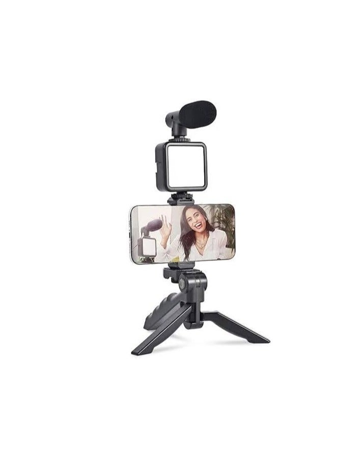 Video Recording Kit – Stable LED Light, Remote Control & Microphone – Perfect for Professional Video Recording & Daily Content Creation - Image 2
