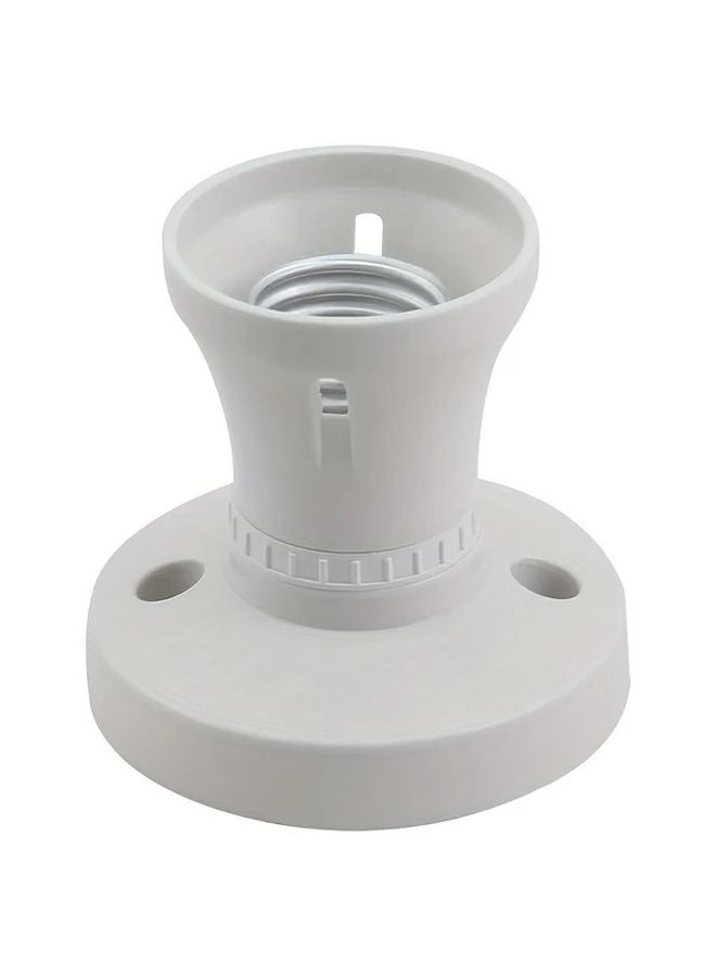 1pc White Plastic Lamp Base Converter Adapter 85V 265V Ceiling Wall Mount - Image 2