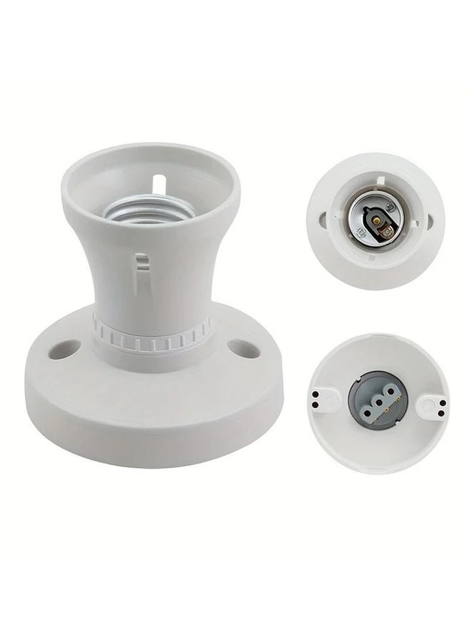 1pc White Plastic Lamp Base Converter Adapter 85V 265V Ceiling Wall Mount - Image 4