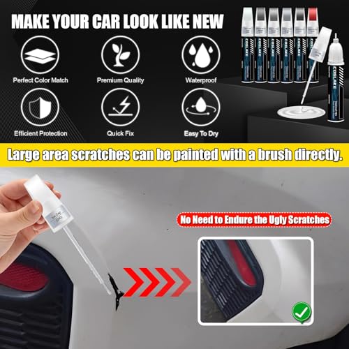 COSLAKE Car Touch Up Paint(Ruby Flare Pearl(3T3(Include 2YD))) for Toyota, Car Paint Scratch Repair Kit, Quick & Easy Solution to Repair, 2 in 1 Scratch Remover Pen with Color-Matched - Image 4