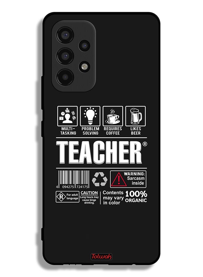 Tolwak Samsung Galaxy A53 5G Protective Case Cover Teacher Sticker - Image 1