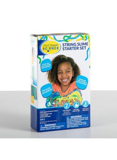 Steve Spangler Science String Slime Starter Kit, Includes Blue and Yellow (3.4 oz. Each) â€“ DIY Slime Science Experiment Kit for Kids, Explore and Teach Science of Polymers, Exciting STEM Activity
