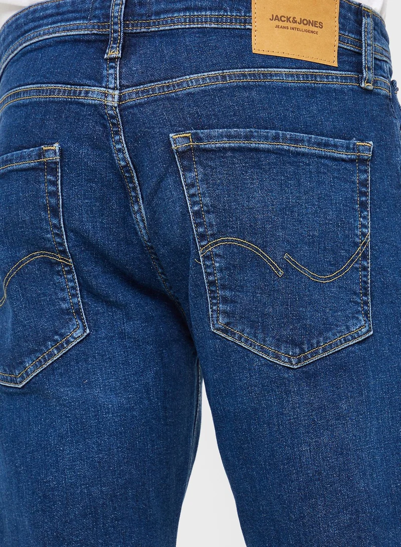 JACK & JONES Light Wash Straight Fit Jeans