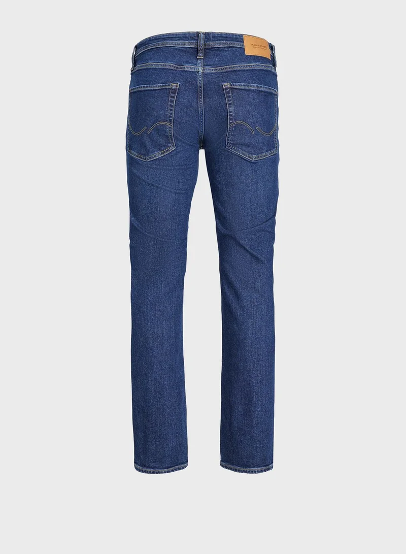 JACK & JONES Light Wash Straight Fit Jeans