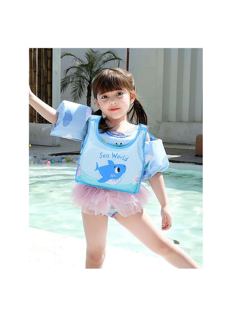 SYOSI Toddler Swim Vests for Pool Beach Boats 60LBS, Kids Puddle Jumper Baby Life Jacket Toddler Swimming Aid Children's Floaties Preschool Swim Gear Child Life Vest Kids Buoyancy Vests Toddler Swim Gear - Image 2