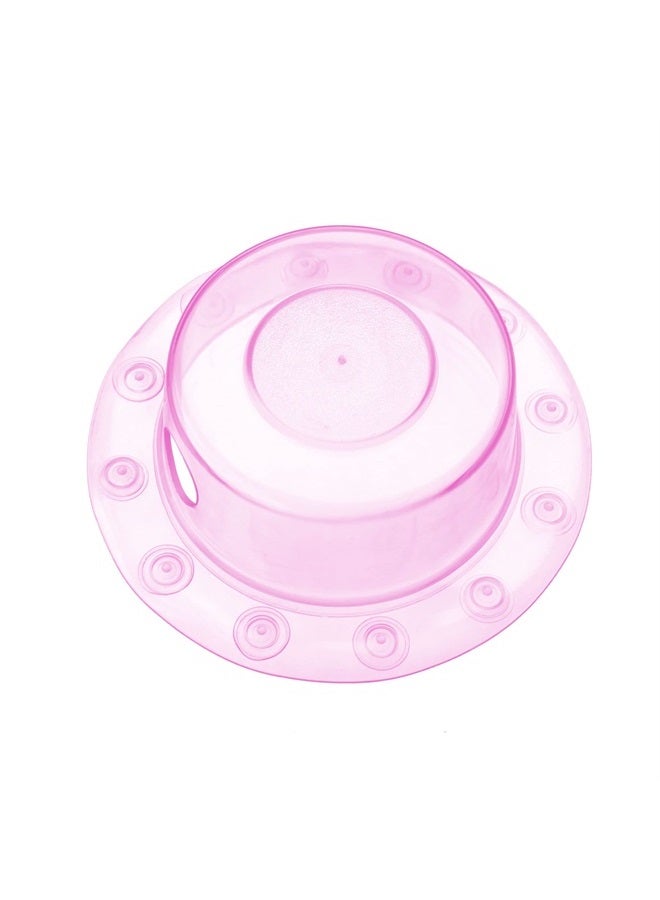 Bottomless Bath | Overflow Drain Cover for Tub | Best Gifts for Mom, Spa & Bath Accessories | Drain Block, Water Stopper Plug | Bath Essentials for Women | 4" Diameter, Pink