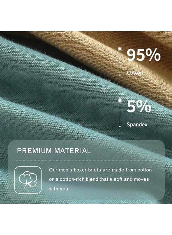 ROSTITCH Men's Boxer Briefs, Soft and Breathable Cotton men‘s underwear'with ComfortFlex Waistband, mens underwear S-3Xl, 20d0502 7clours8pack, XL - Image 5