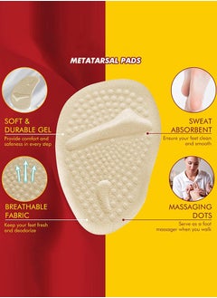 Sweet Life 6 Pairs Shoe Filler High Heel Cushion Pads Adjustable Toe Inserts Front Insoles  - Image 3