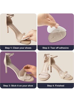 Sweet Life 6 Pairs Shoe Filler High Heel Cushion Pads Adjustable Toe Inserts Front Insoles  - Image 4