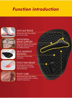 Sweet Life 6 Pairs Shoe Filler High Heel Cushion Pads Adjustable Toe Inserts Front Insoles  - Image 2