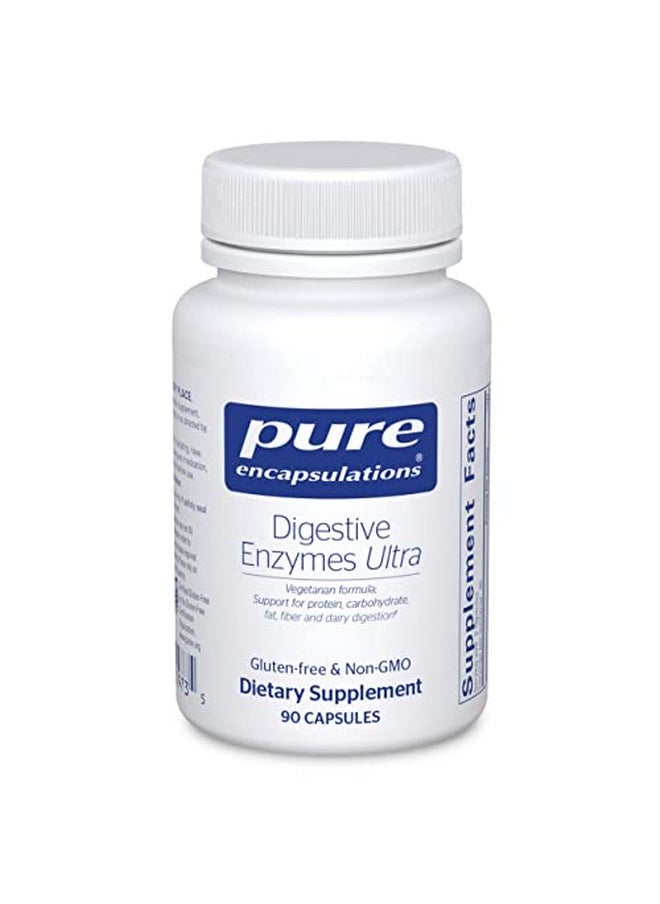 Pure Encapsulations - Digestive Enzymes Ultra ; Supplement To Aid Proteins And Carbohydrates For Digestion* ; 90 Capsules - Image 1