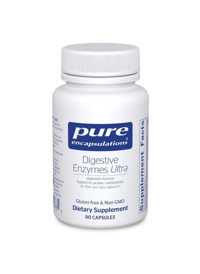 Pure Encapsulations - Digestive Enzymes Ultra ; Supplement To Aid Proteins And Carbohydrates For Digestion* ; 90 Capsules - Image 1