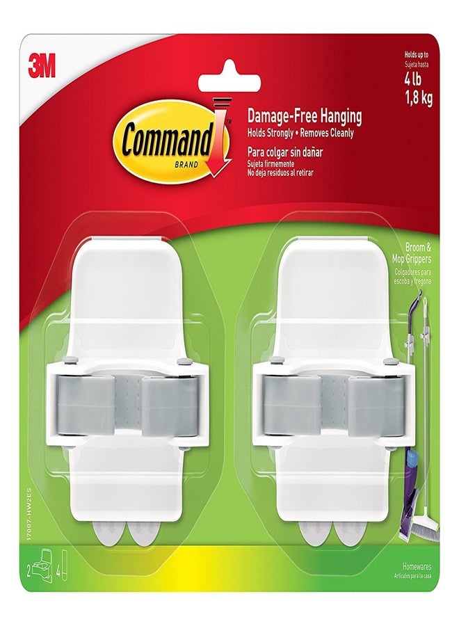 Command Command Broom & Mop Gripper, 10-Grippers