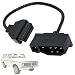 BlinkAutor OBD1 to OBD2 Adapter for Ford 7 Pin to 16 Pin Connector Black OBD Adapter Cable Repair Diagnostic Tool Replacement Connector for Code Readers Scan Tools Compatible with Most Ford EFI Vehicles - Image 2