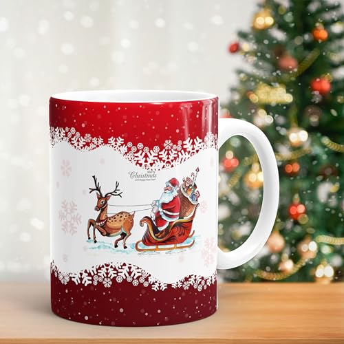 Gift Arcadia Christmas Coffee Mug 330ml - Merry Christmas & Happy New Year Gift for Kids, Boys, Girls, Women, Men - Festive Printed Mug - Image 3