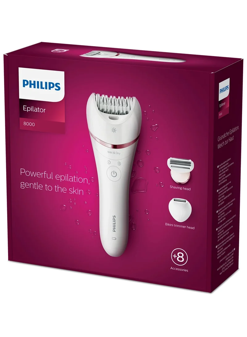 Philips Epilator Series 8000 Wet & Dry epilator BRE720/01