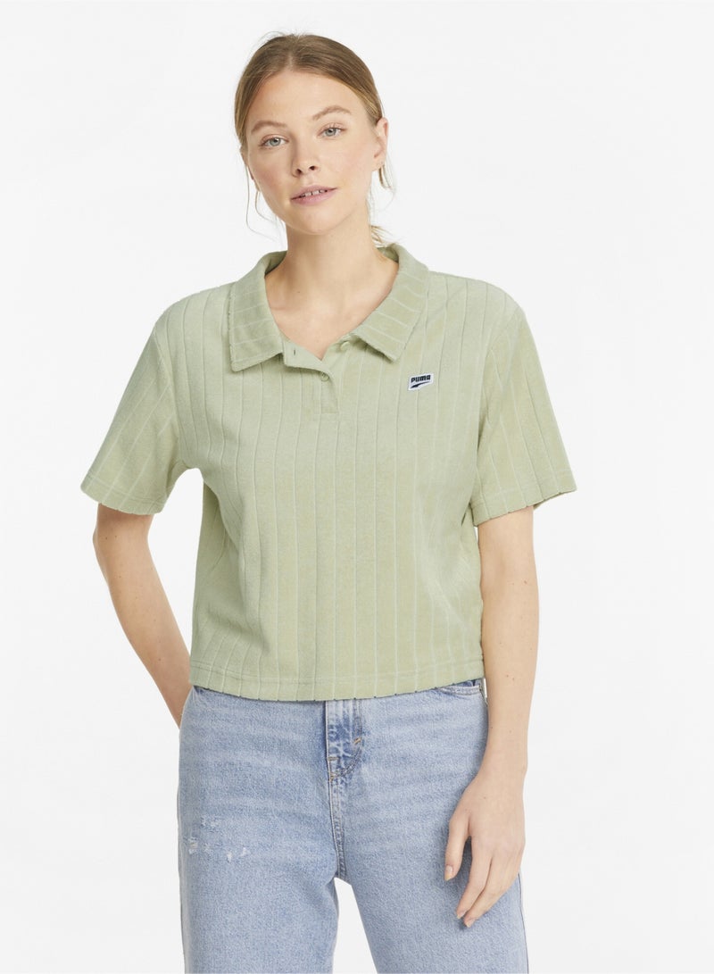 PUMA DOWNTOWN Womens Towelling Polo Shirt  - Image 1