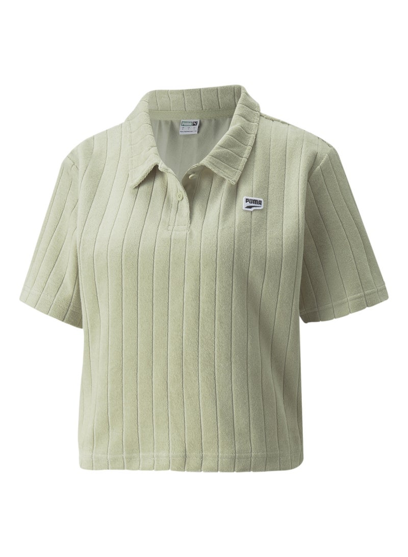 PUMA DOWNTOWN Womens Towelling Polo Shirt  - Image 5