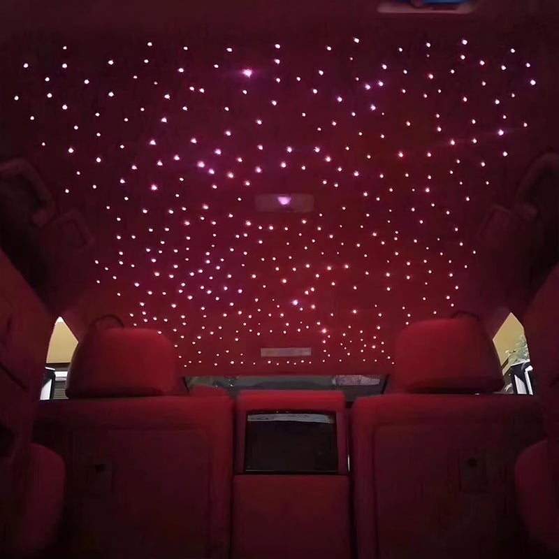 AKEPO 16W RGBW Fiber Optic Lights for Car & Home Music+APP Control Star Ceiling Light Kit, Sound Sensor Light Source with 28key RF Musical Remote and Fiber Cable 400pcs 0.75mm 6.5ft/2m - Image 5